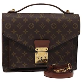 Louis Vuitton-LOUIS VUITTON Monogram Monceau 28 Hand Bag 2way M51185 LV Auth 82737-Monogram