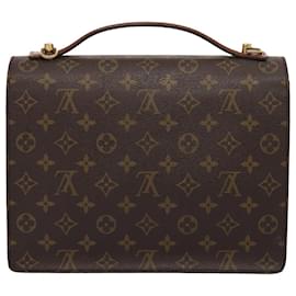 Louis Vuitton-LOUIS VUITTON Monogram Monceau 28 Handtasche 2way M51185 LV Auth 82737-Monogramm