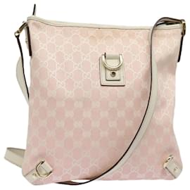 Gucci-Bolsa de Ombro GG Canvas Gucci Rosa Dourado 131326 Auth 84659-Rosa,Dourado