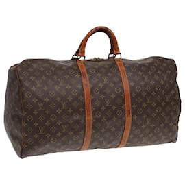 Louis Vuitton-LOUIS VUITTON Monogram Keepall 60 Bolsa Boston M41422 LV Auth 85116-Monograma