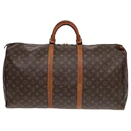 Louis Vuitton-LOUIS VUITTON Monogram Keepall 60 Bolsa Boston M41422 LV Auth 85116-Monograma