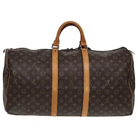 Louis Vuitton-LOUIS VUITTON Monogram Keepall 55 Boston Tasche M41424 LV Auth 85117-Monogramm