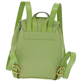 Salvatore Ferragamo-Mochila de couro Gancini Salvatore Ferragamo verde Auth yk14012-Verde