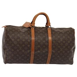 Louis Vuitton-LOUIS VUITTON Monogram Keepall 55 Sac de Boston M41424 LV Auth 84609-Monogramme