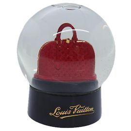 LOUIS VUITTON Snow Globe Alma VIP Limited Clear Red LV Auth 85596 Red Other