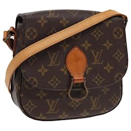 Louis Vuitton-LOUIS VUITTON Monogram Saint Cloud MM Bolsa de Ombro M51243 LV Auth ep5043-Monograma