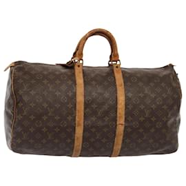 Louis Vuitton-LOUIS VUITTON Monogram Keepall 55 Boston Tasche Vintage M41424 LV Auth hk1527-Monogramm