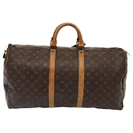 Louis Vuitton-LOUIS VUITTON Monogram Keepall 55 Boston Tasche Vintage M41424 LV Auth hk1527-Monogramm