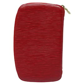 Louis Vuitton-LOUIS VUITTON Epi Agenda Geod Carteira Vermelha M63877 LV Auth 84881-Vermelho