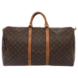 Louis Vuitton-LOUIS VUITTON Monogram Keepall 55 Sac de Boston M41424 LV Auth ep5029-Monogramme