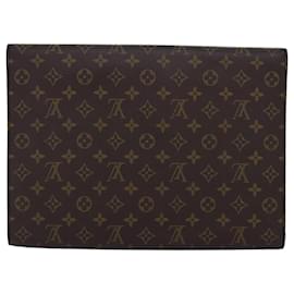 Louis Vuitton-LOUIS VUITTON Monogram Porte Envelope Clutch Bag M51801 LV Auth ar12286-Monogramm