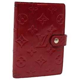 Louis Vuitton-LOUIS VUITTON Vernis Agenda PM Tagesplaner Pomme D'amour R21016 LV Auth mr390-Rot