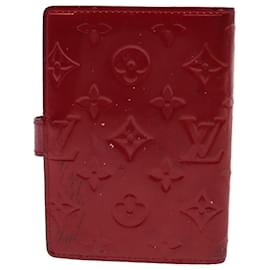 Louis Vuitton-LOUIS VUITTON Agenda PM Vernis Planificateur de jour Pomme D'amour R21016 LV Auth mr390-Rouge