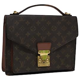 Louis Vuitton-LOUIS VUITTON Monogram Monceau 28 Bolsa de mão 2way M51185 LV Auth 84669-Monograma