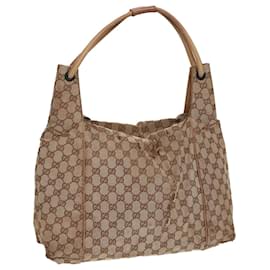 Gucci-Sac fourre-tout en toile GG Gucci beige 101292 Auth 85180-Beige