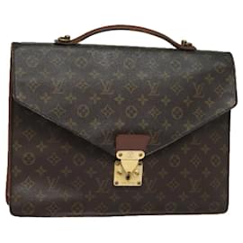 Louis Vuitton-LOUIS VUITTON Monogramm Dokumententasche mit Schultergurt M53338 LV Auth 84524-Monogramm