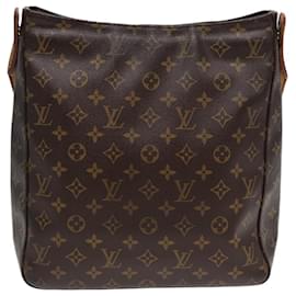 Louis Vuitton-LOUIS VUITTON Monogram Looping GM Schultertasche M51145 LV Auth 85359-Monogramm