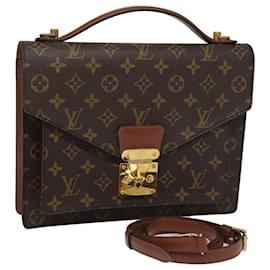 Louis Vuitton-LOUIS VUITTON Monogram Monceau 28 Handtasche 2way M51185 LV Auth 84701A-Monogramm