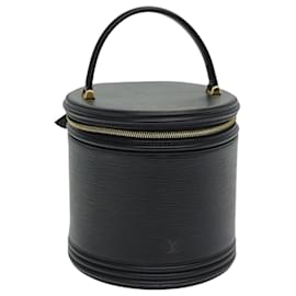 Louis Vuitton-LOUIS VUITTON Epi Cannes Hand Bag Black M48032 LV Auth ep5050-Black
