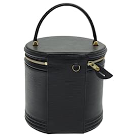 Louis Vuitton-LOUIS VUITTON Epi Cannes Hand Bag Black M48032 LV Auth ep5050-Black