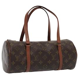 Louis Vuitton-LOUIS VUITTON Monogram Papillon 30 Bolsa de Mão M51385 LV Auth 85201-Monograma