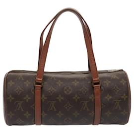 Louis Vuitton-LOUIS VUITTON Monogram Papillon 30 Bolsa de Mão M51385 LV Auth 85201-Monograma