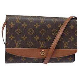 Louis Vuitton-LOUIS VUITTON Monogram Bordeaux 24 Schultertasche M51798 LV Auth yb633-Monogramm