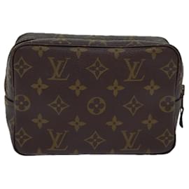 Louis Vuitton-LOUIS VUITTON Monogram Trousse Toilette 18 Pouch M47526 LV Auth 85326-Monograma