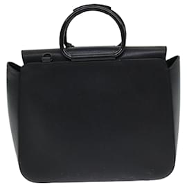 Gucci-GUCCI Handtasche Leder 2-Wege Schwarz 000 2058 0307 6 Auth 84764-Schwarz