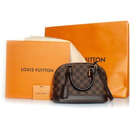 Louis Vuitton-Louis Vuitton, Alma BB damier ebene em canvas-Marrom