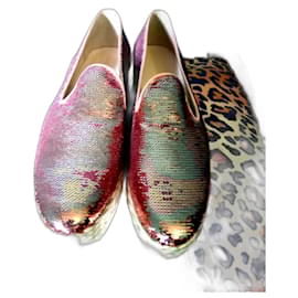 Autre Marque LEDER-ESPADRILLES PERTINI Pink