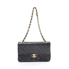 Chanel-Chanel Matelassé Double Flap Schultertasche-Schwarz