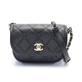 Chanel-Bolsa de Ombro Matelassé Chanel-Preto