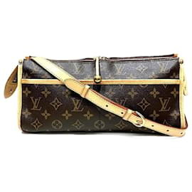 Louis Vuitton-Monogram Popincourron Schultertasche von Louis Vuitton-Braun