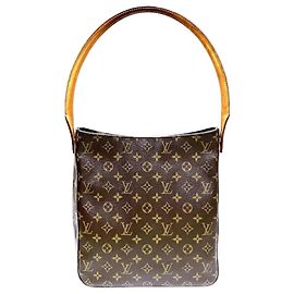 Sac à main Louis Vuitton Monogram Looping GM Marron