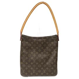 Louis Vuitton-Louis Vuitton Monogram Looping GM Schultertasche-Braun