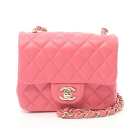 Chanel-Bolsa de Ombro Matelassé Chanel-Rosa