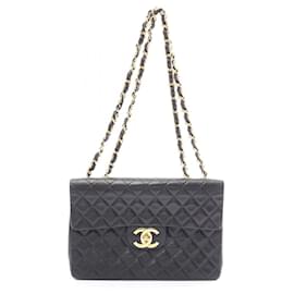 Chanel-Bolsa de Ombro Chanel Deca Matelassé 34-Preto