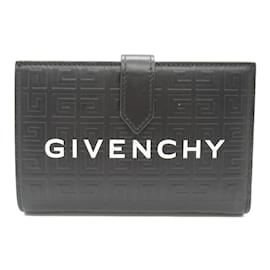 Givenchy-Carteira de couro dobrável Givenchy-Preto