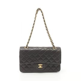 Chanel-Bolsa de Ombro Chanel Matelassé Double Flap-Preto