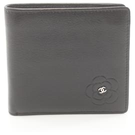 Chanel-Portefeuille bi-fold Camélia Papillon de Chanel-Noir