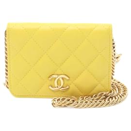 Chanel-Sac à épaule Matelassé Chanel-Jaune