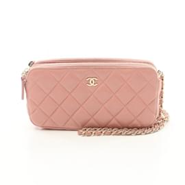 Chanel-Bolsa de Ombro Matelassé Chanel-Rosa