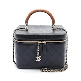 Chanel-Chanel Matelassé Schultertasche-Schwarz