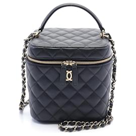 Chanel-Chanel Matelassé Schultertasche-Schwarz