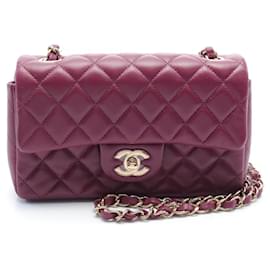 Chanel-Bolsa de Ombro Matelassé Chanel-Roxo