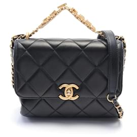 Chanel-Bolsa de Ombro Matelassé Chanel-Preto