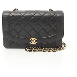 Chanel-Sac à bandoulière Chanel Matelassé Diana Flap-Noir