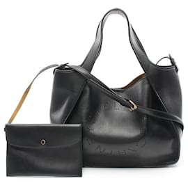 Stella Mc Cartney-Schwarze Kunstleder-Tote von Stella McCartney-Schwarz