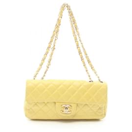 Chanel-Chanel Matelassé Schultertasche-Gelb